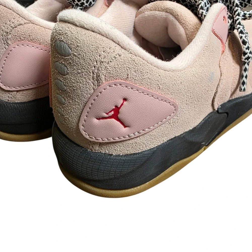Nike Jordan Pink Black Gum Atmoshphere Suede Skate Shoes Mens 9 IB3731-600